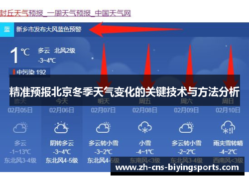 精准预报北京冬季天气变化的关键技术与方法分析